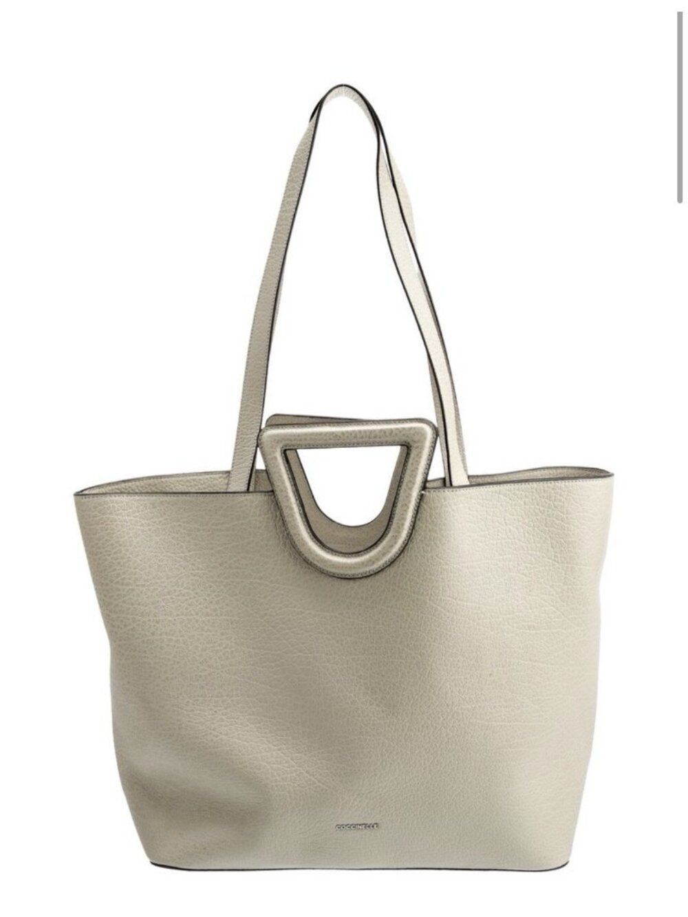 Cochinelle Authentic Ivory Off White Genuine Leather Tote Bag